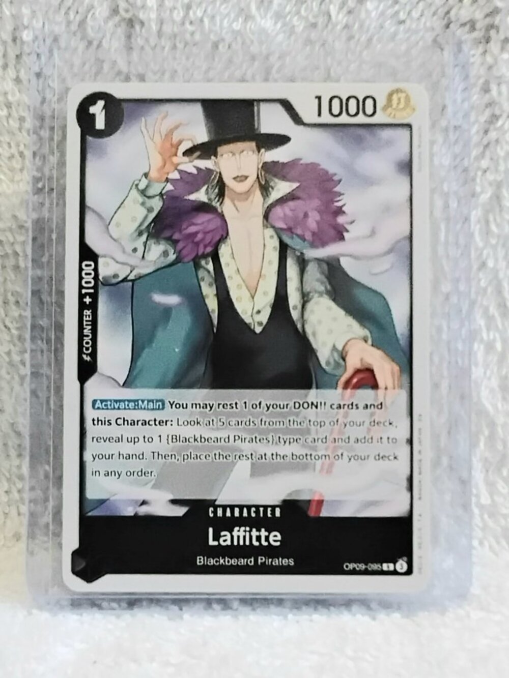 5/$20 Mint Rare One Piece Laffitte Character Card OP09-095 by Bandai!!